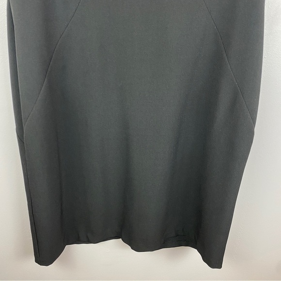 Sandra Darren Black Polka Dot Sleeveless Sheath Midi Dress Size 16 - Picture 4 of 9